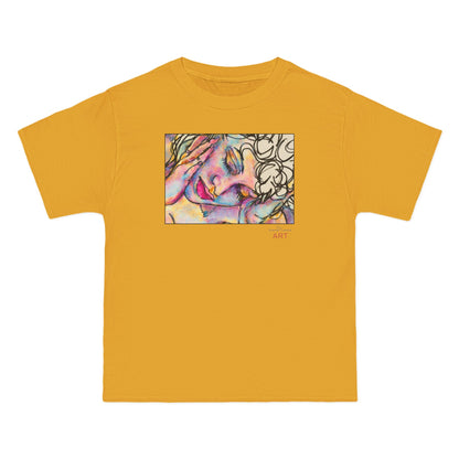 Beefy-T®  Short-Sleeve T-Shirt - Motiv: Front Mara, H 20 cm & Rückseite Mara, H 26 cm