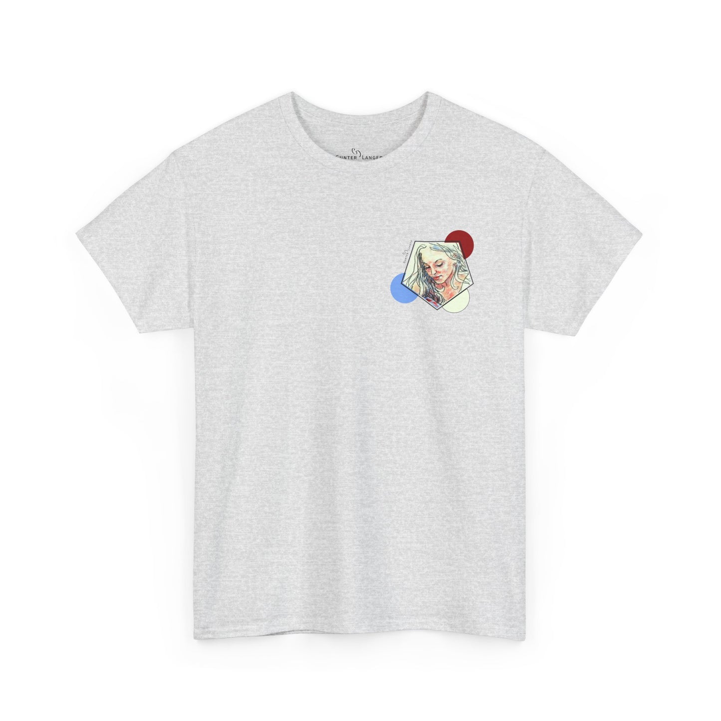 Unisex Heavy Cotton Tee - Motiv: Front Clivia, Neck Label