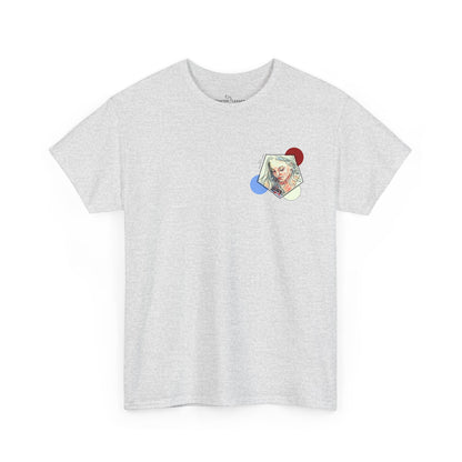 Unisex Heavy Cotton Tee - Motiv: Front Clivia, Neck Label