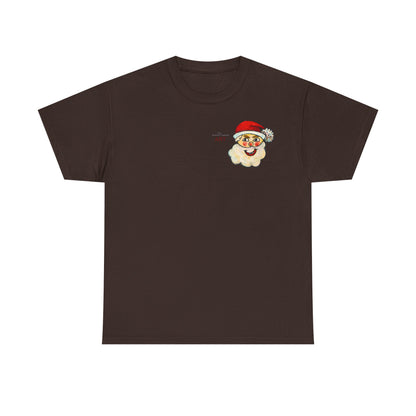 Unisex Heavy Cotton Tee - Motiv: Weihnachtsmann, H 13 cm
