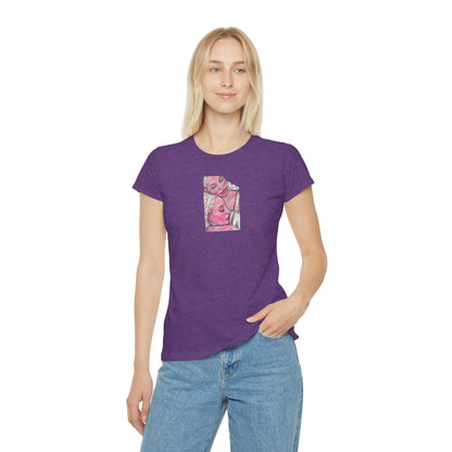 Women's Iconic T-Shirt - Motiv: Zuflucht (klein) & Zuflucht (groß)