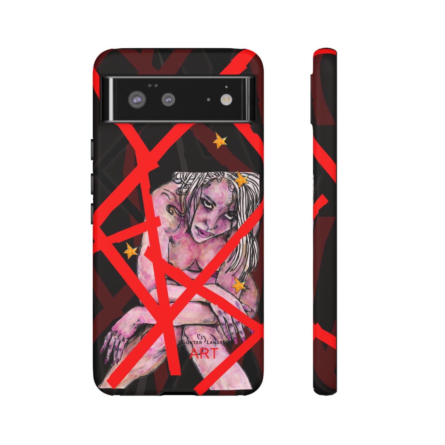 Tough Cases - Google Pixel - Samsung Galaxy - Motiv: Stella, Mikado