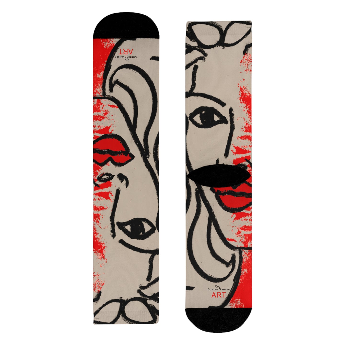 Sublimation Crew Socks (EU) - Motiv: Louisa M