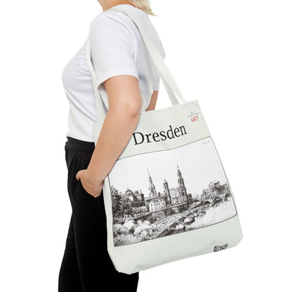 Tote Bag (AOP) - Motiv: Dresden - Terrassenufer, Bleistift