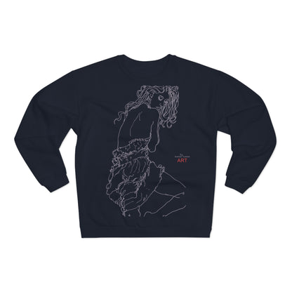 Unisex Sweatshirt - Motiv: Front Giselle H49 cm & Rückseite Giselle,  H49 cm (grau)