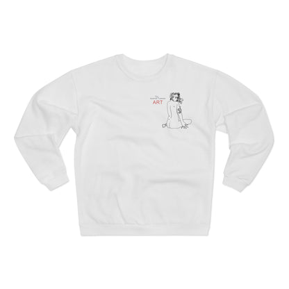 Unisex Crew Neck Sweatshirt (EU) - Motiv: Front Emilia H 13,6 cm & Rückseite Emilia H 48 cm