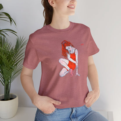 Unisex Jersey Short Sleeve Tee - Motiv: Front Julia, H 25 cm