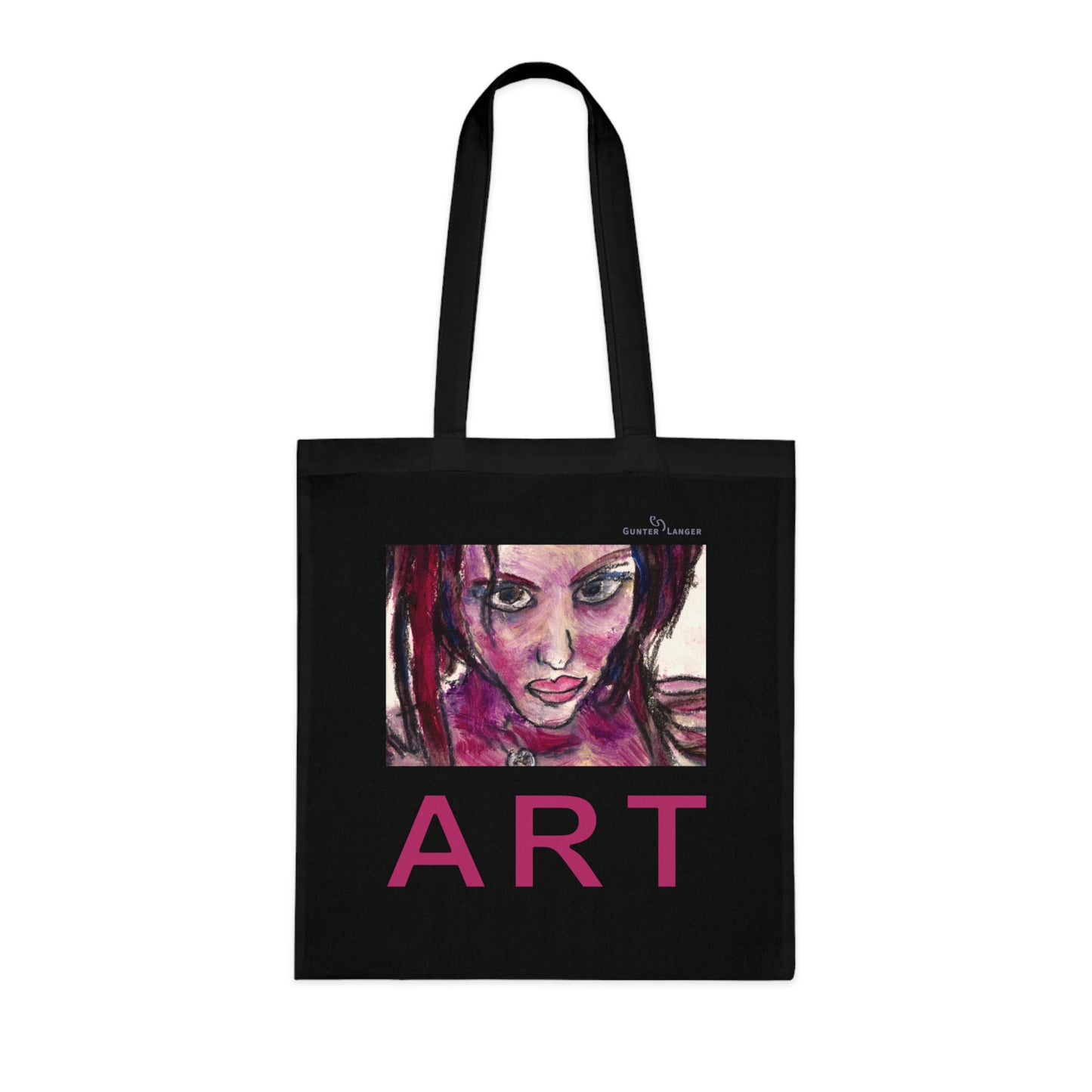 Cotton Tote - Motiv: Lola ART, einseitig bedruckt, H 17,5 cm