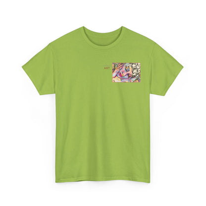 Unisex Heavy Cotton Tee - Motiv:  Motiv: Front Mara, H 9 cm & Rückseite Mara, H 27 cm