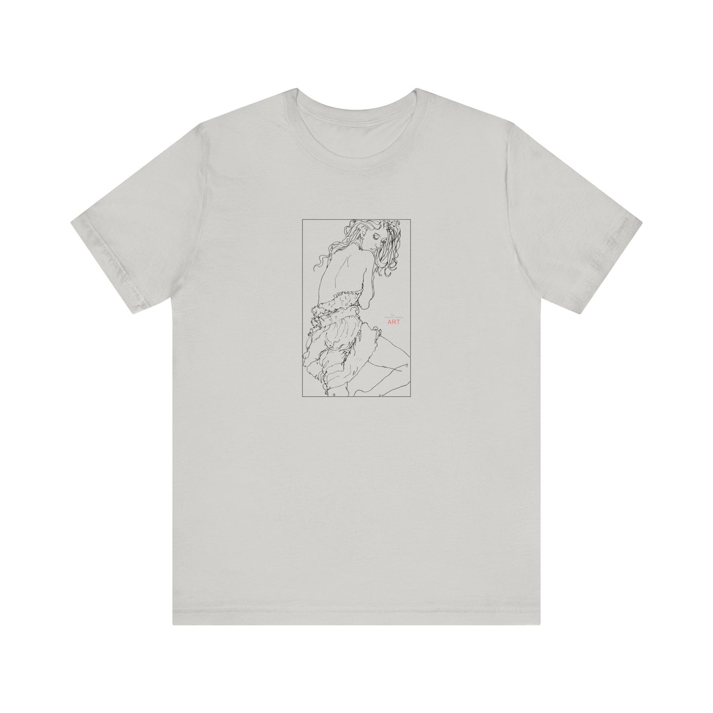 Unisex Jersey Short Sleeve Tee - Motiv: Front Giselle, im Kasten H 25 cm