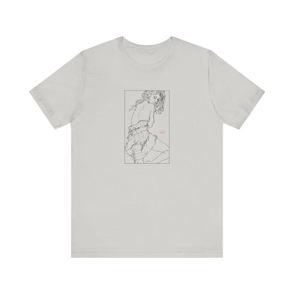 Unisex Jersey Short Sleeve Tee - Motiv: Front Giselle, im Kasten H 25 cm