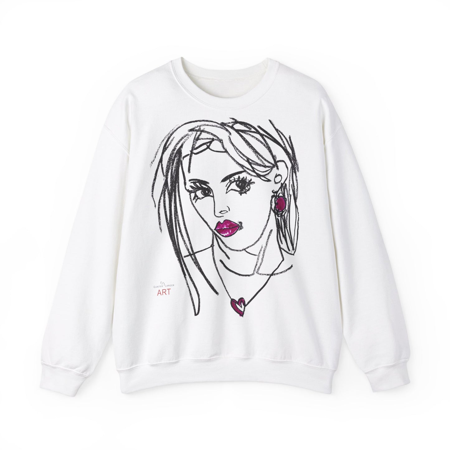 Unisex Heavy Blend™ Crewneck Sweatshirt - Motiv Front Raja