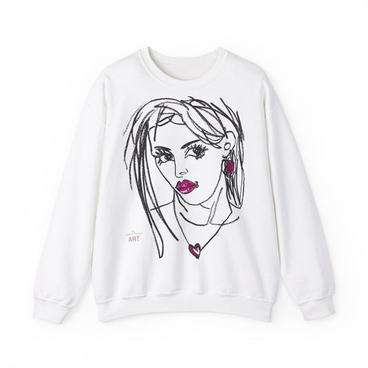 Unisex Heavy Blend™ Crewneck Sweatshirt - Motiv Front Raja