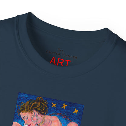 Unisex Ultra Cotton Tee - Motiv: Alva & Alva, Neck Label