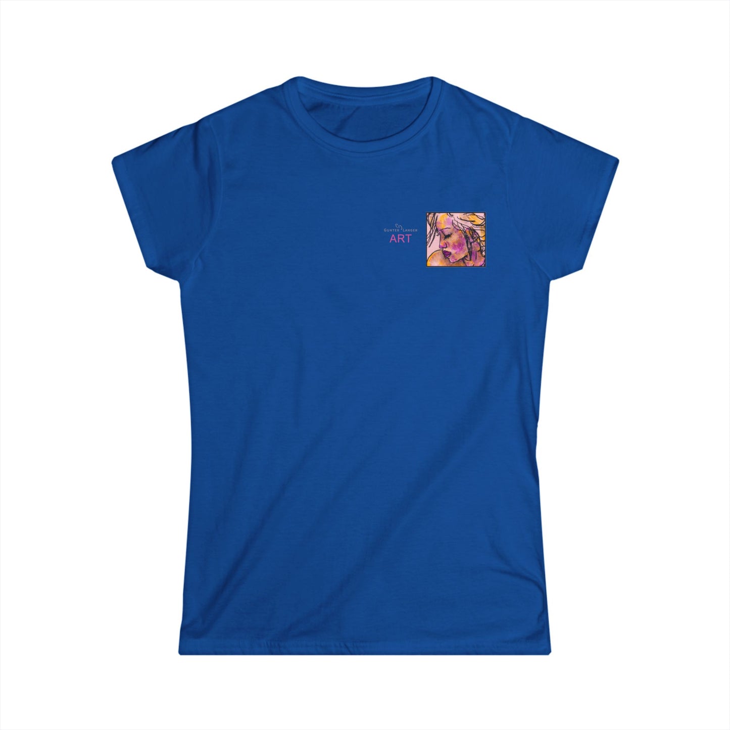 Women's Softstyle Tee - Motiv: Front, Lilly, H 6,6 cm
