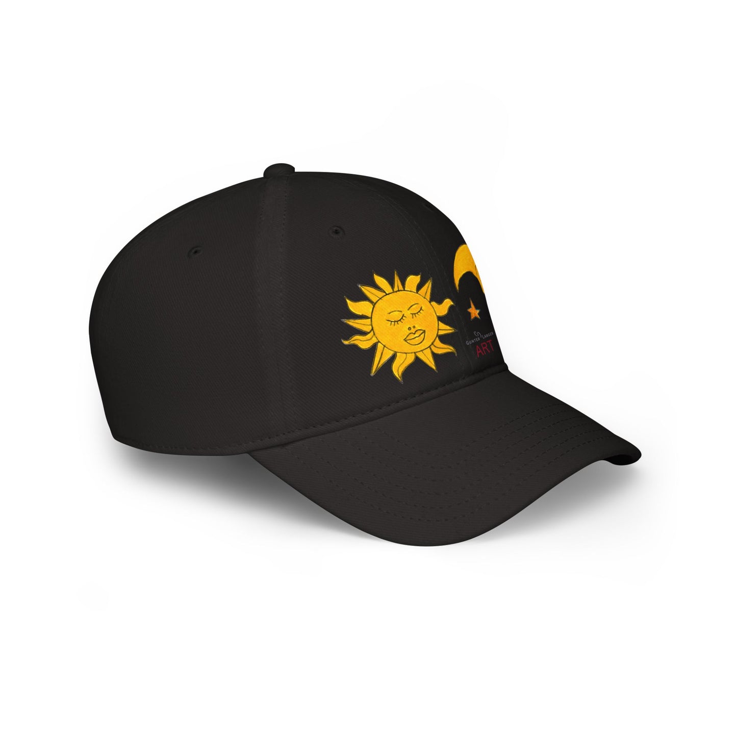 Low Profile Baseball Cap - Motiv: Sonne Mond und Sterne