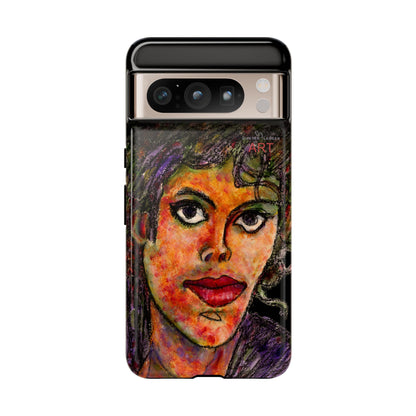 Tough Cases - Google Pixel - Samsung Galaxy - Motiv: MJ, Schwarz