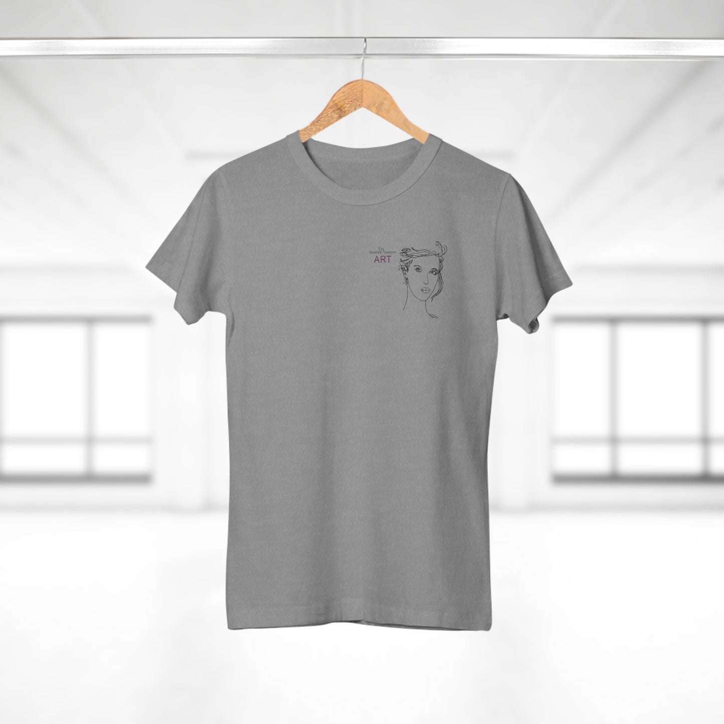 Single Jersey Women's T-shirt - hell - Motiv: Helena, H 11,5 cm