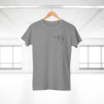 Single Jersey Women's T-shirt - hell - Motiv: Helena, H 11,5 cm