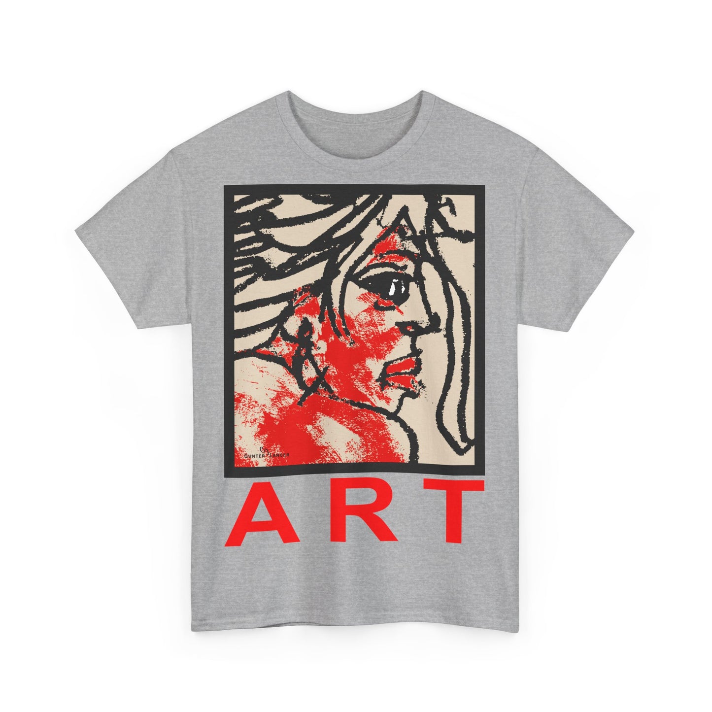 Unisex Heavy Cotton Tee  - Motiv: Front Ria, H 48,5 cm