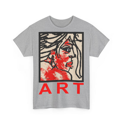 Unisex Heavy Cotton Tee  - Motiv: Front Ria, H 48,5 cm