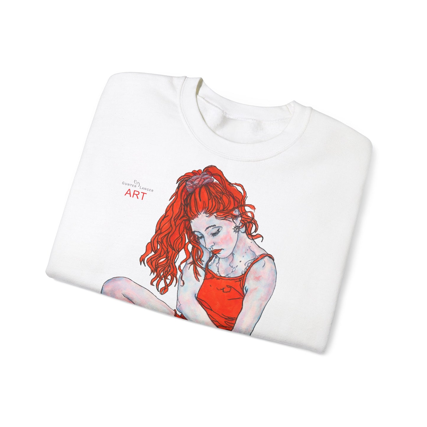 Unisex Heavy Blend™ Crewneck Sweatshirt - Motiv: Front Julia & Rückseite Julia