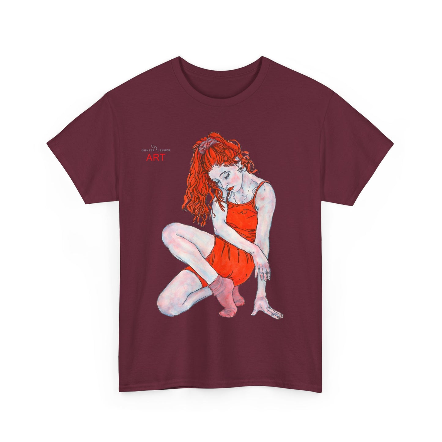 Unisex Heavy Cotton Tee - Motiv: Front Julia, H 41 cm