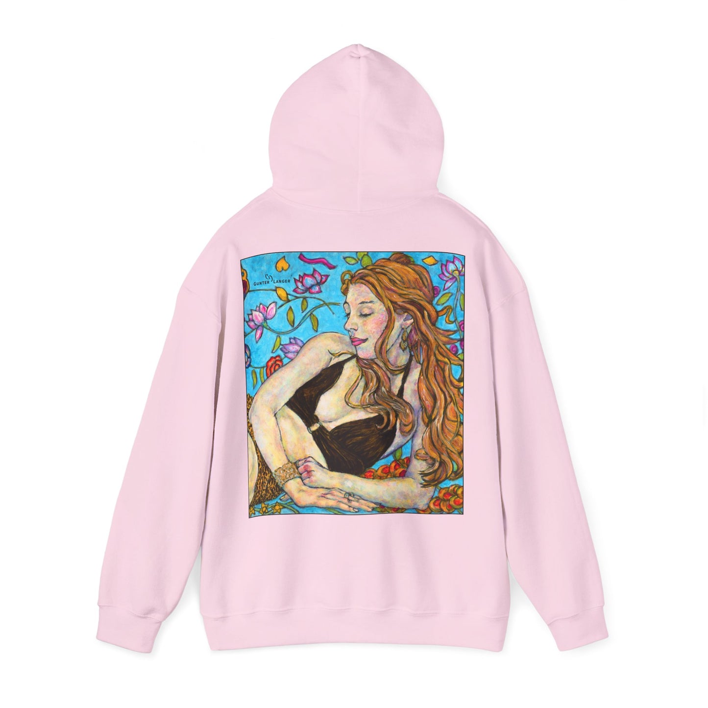Unisex Heavy Blend™ Hooded Sweatshirt - Motiv: Front Ida, (Ausschnitt H 8,5 cm) & Rückseite Ida, H 42,5 cm