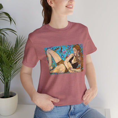 Unisex Jersey Short Sleeve Tee - Motiv: Front Ida, weich, B 30 cm