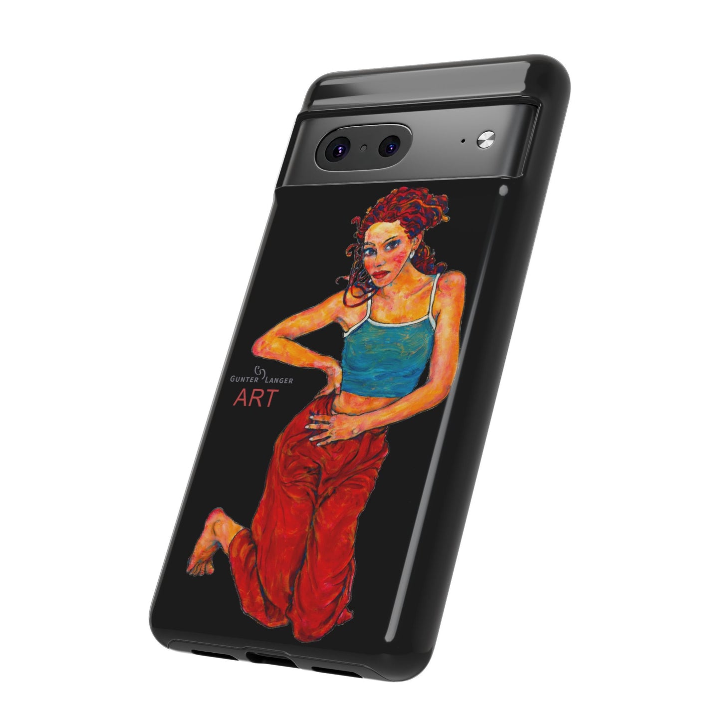 Tough Cases - Google Pixel - Samsung Galaxy - Motiv: Lea, Schwarz