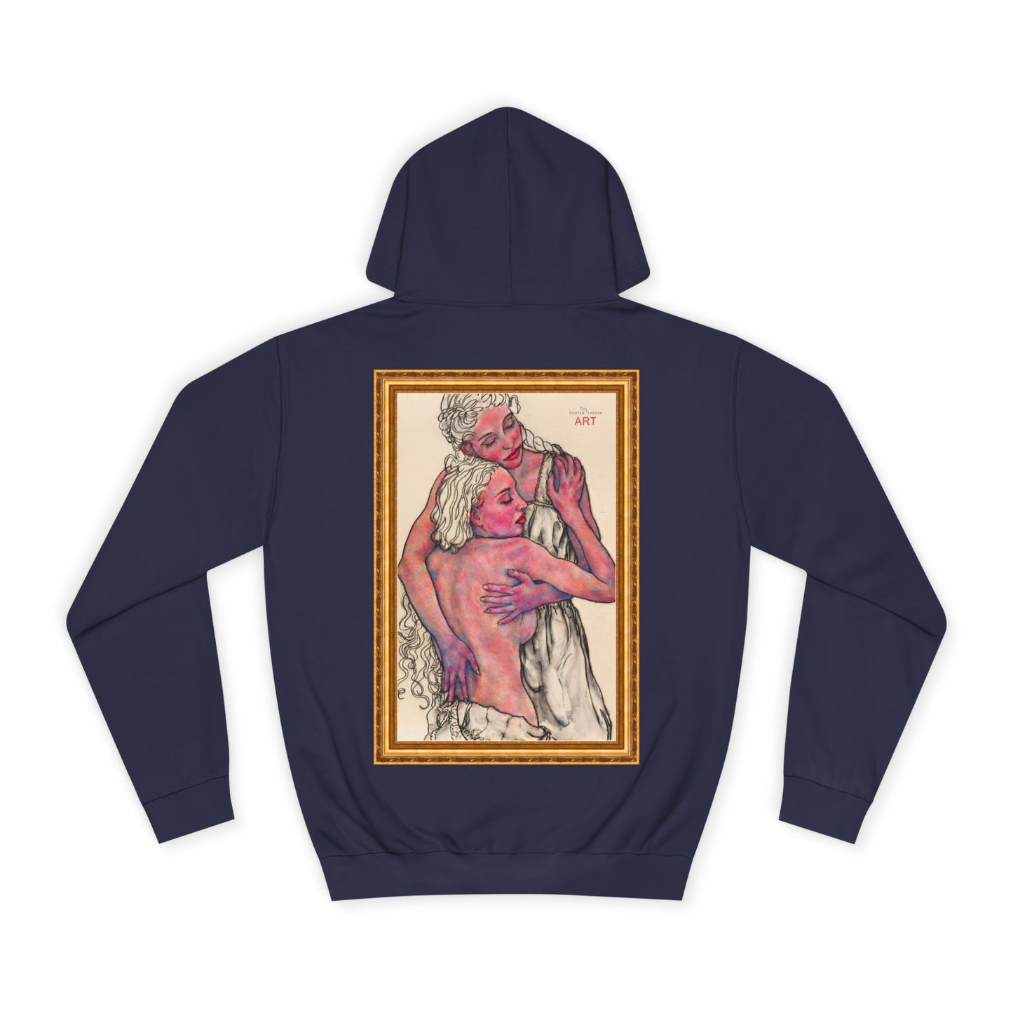 Unisex College Hoodie -  Motiv: Rückseite Zuflucht gerahmt