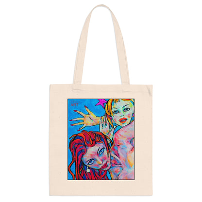 Tote Bag - Motiv: Valea und Sophia, einseitig bedruckt, H30,5 cm