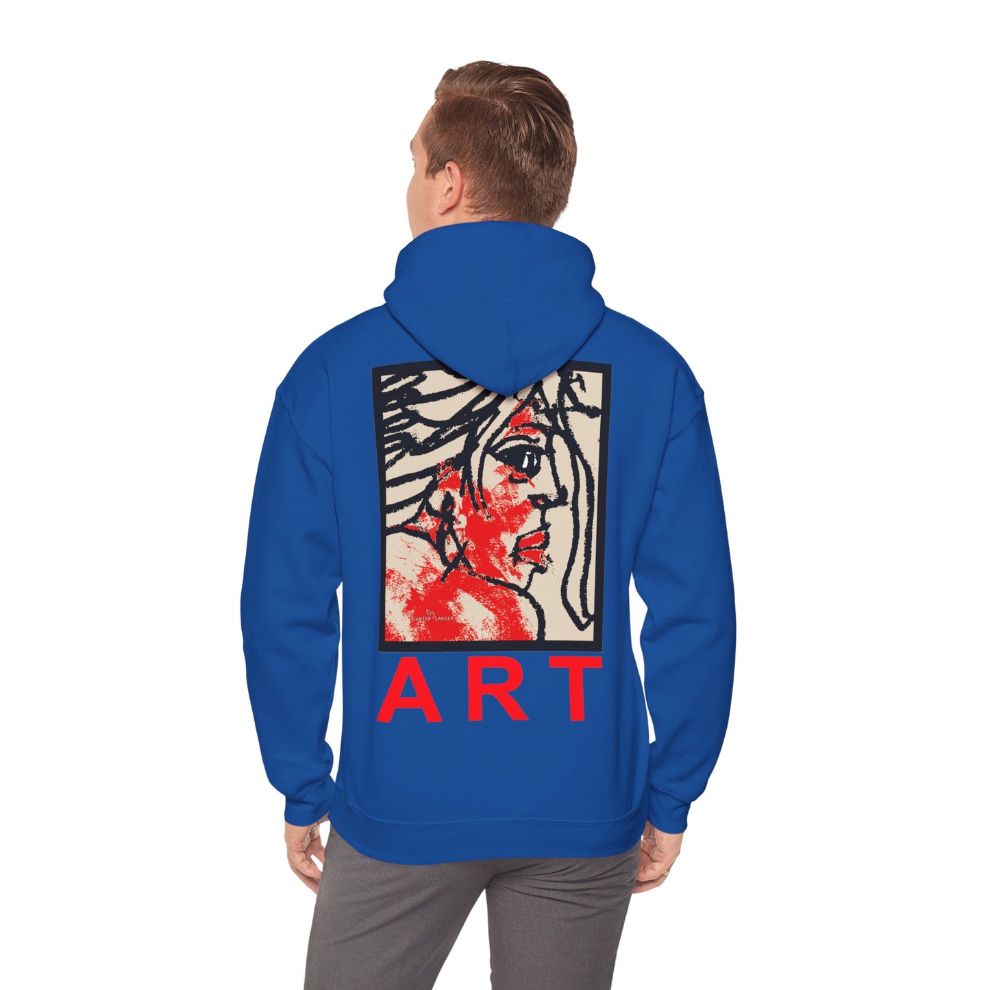 Unisex Heavy Blend™ Hooded Sweatshirt - Motiv: Rückseite "Ria", H43 cm