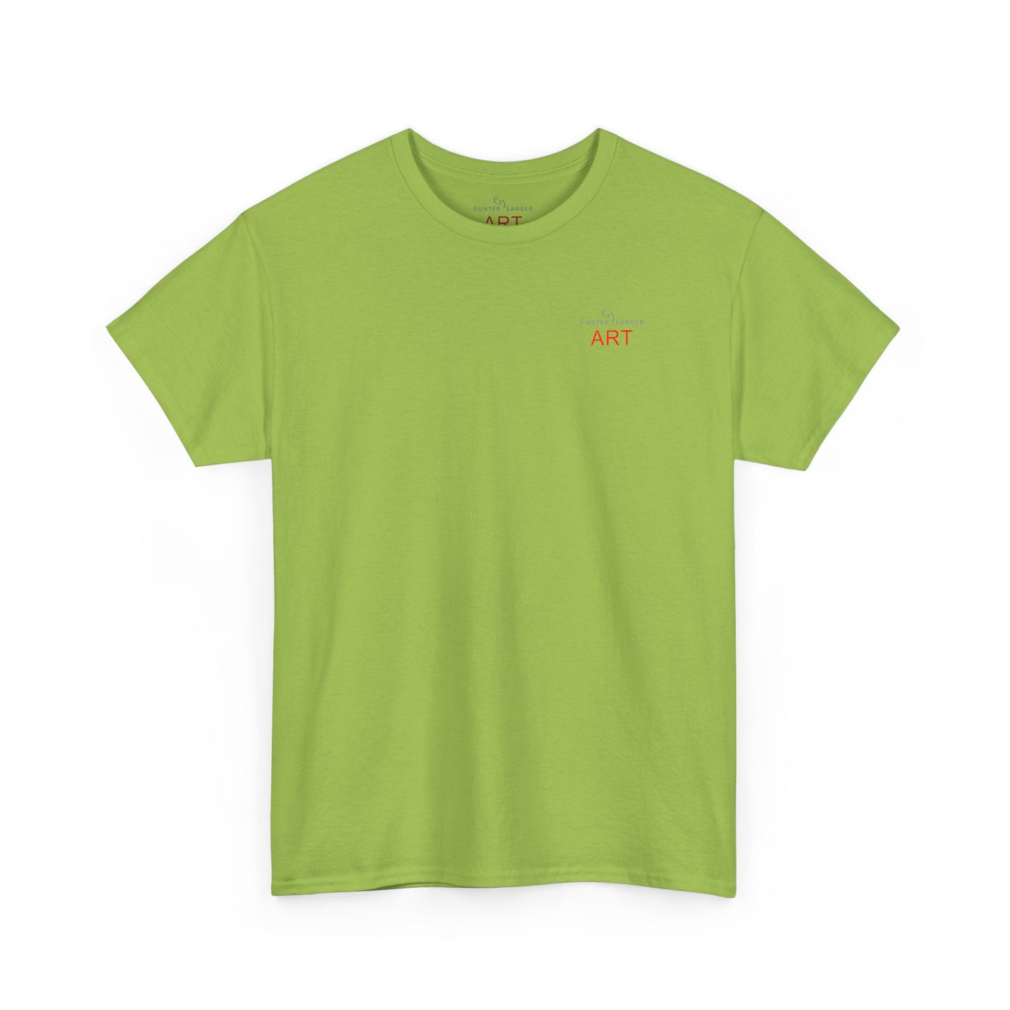 Unisex Heavy Cotton Tee - Motiv: Front Logo & Rückseite Lina, Neck Label