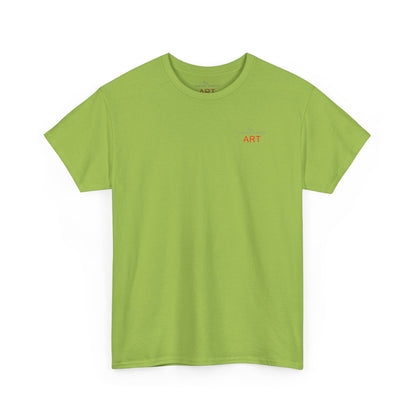 Unisex Heavy Cotton Tee - Motiv: Front Logo & Rückseite Lina, Neck Label