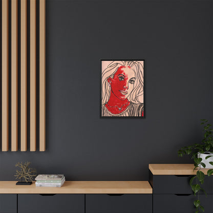 Matte Canvas, Framed (Multi-color) - Motiv: Christina, H 45,72 bis 76,20 cm