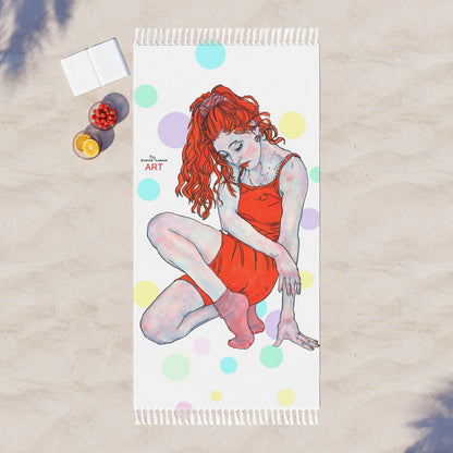Boho Beach Cloth - Motiv Julia, H 137 cm, Farbkreise