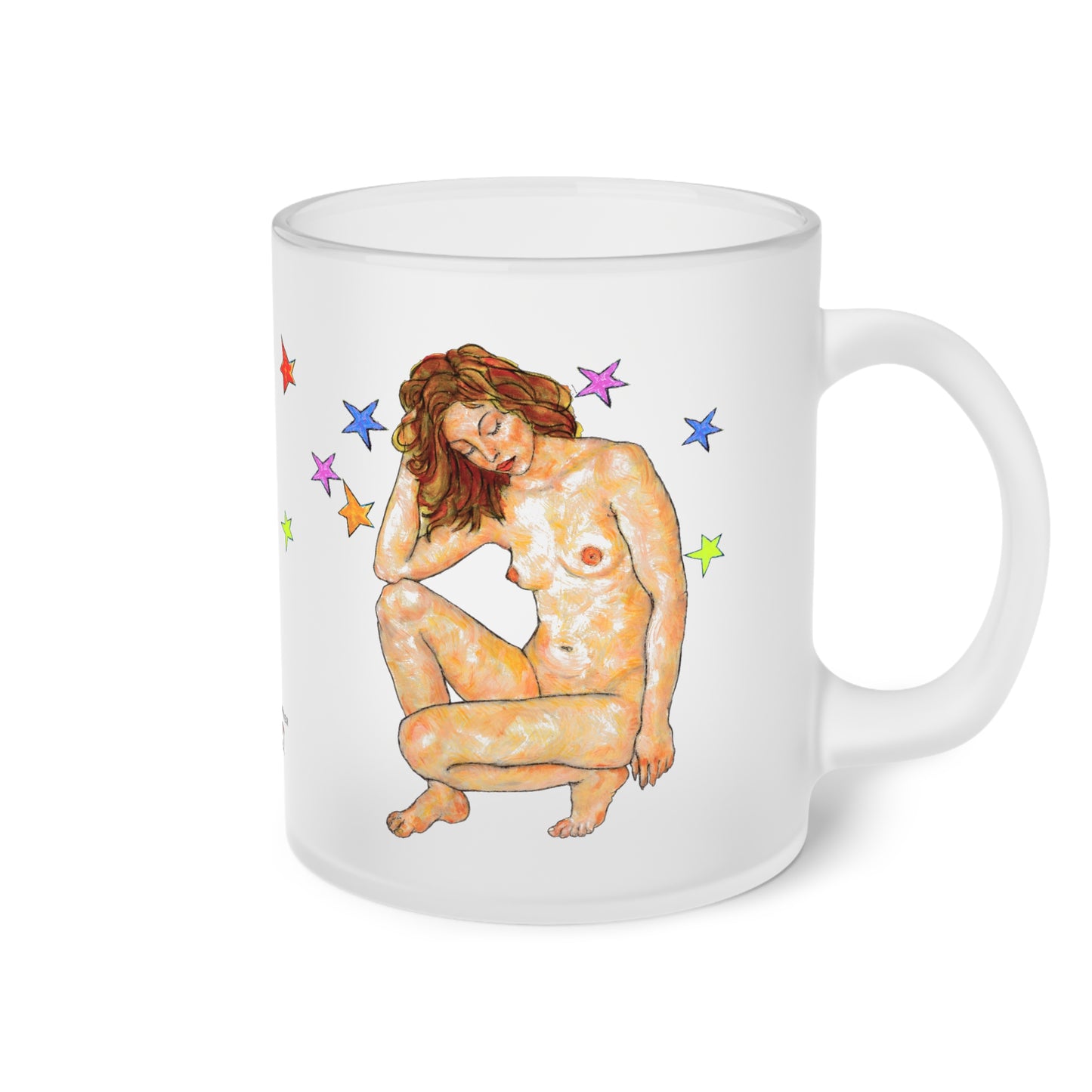 Frosted Glass Mug - Motiv: Aphrodite