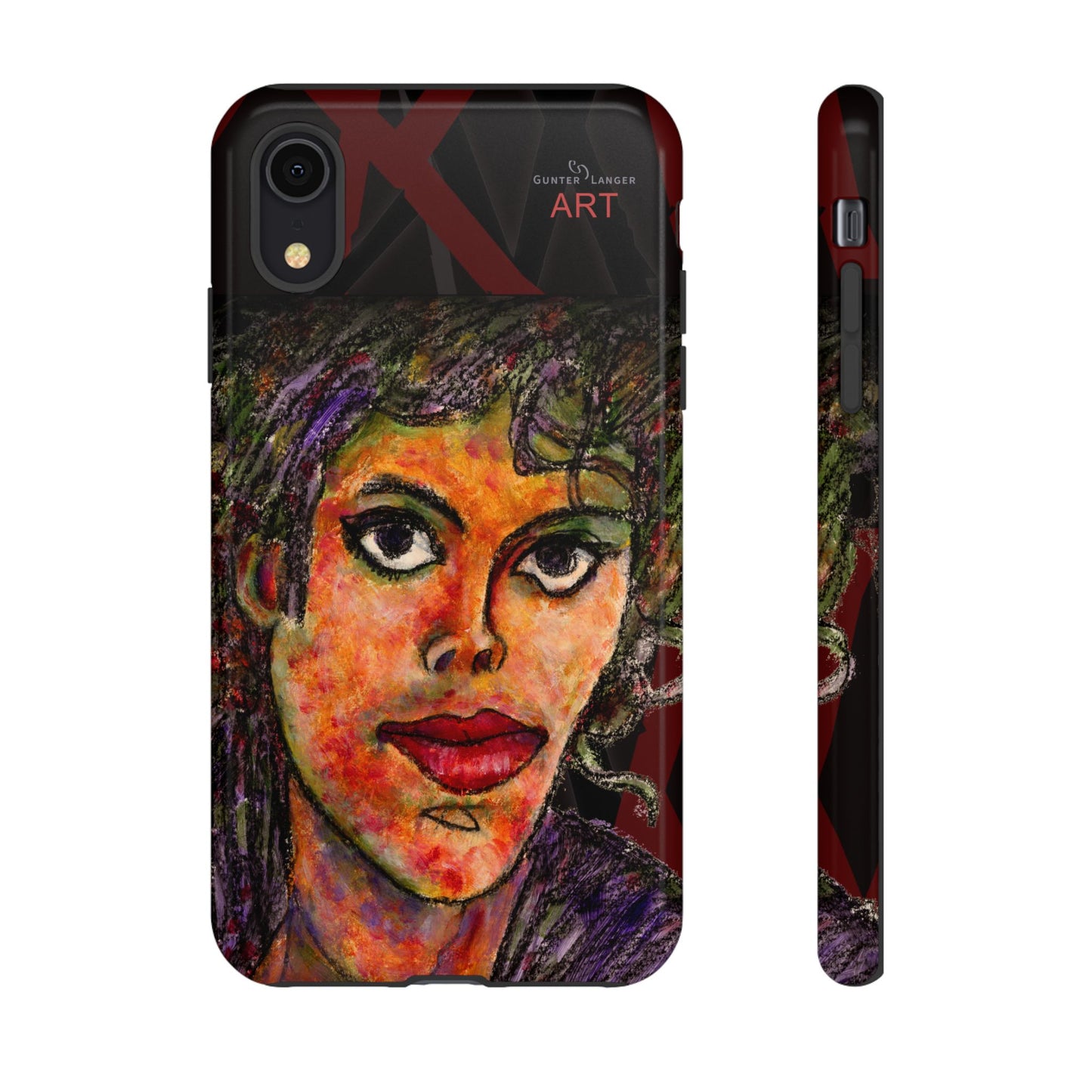 Tough Cases - iPhone - Motiv: MJ, Schwarz