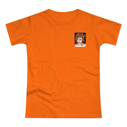 Single Jersey Women's T-shirt - Motiv: Antonietta, Front  H 9 cm & Rückseite H 37 cm