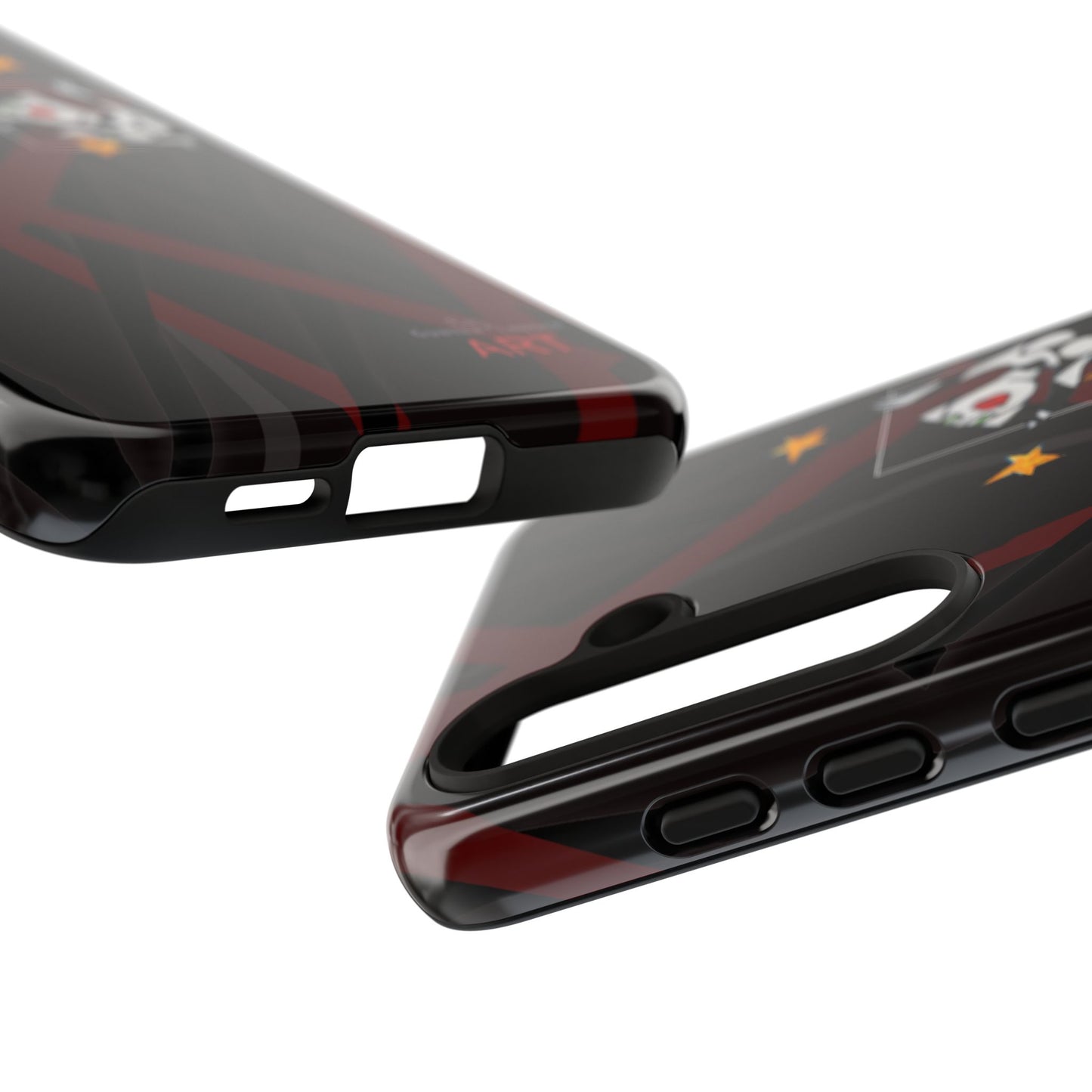 Tough Cases - Google Pixel - Samsung Galaxy - Motiv:  "Miau" klein H 8 cm, Sternenhimmel, Mikado3