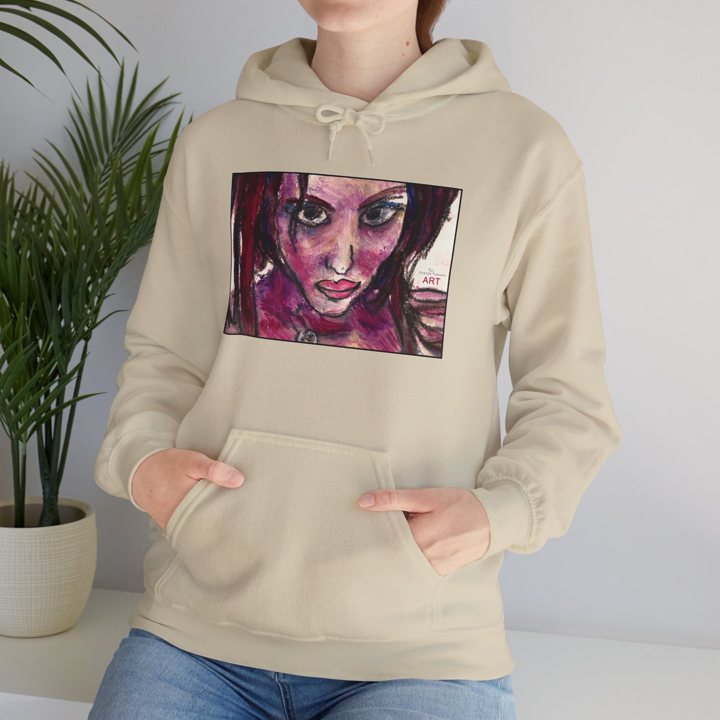 Unisex Heavy Blend™ Hooded Sweatshirt - Motiv Frontseite "Lola", H 19 cm