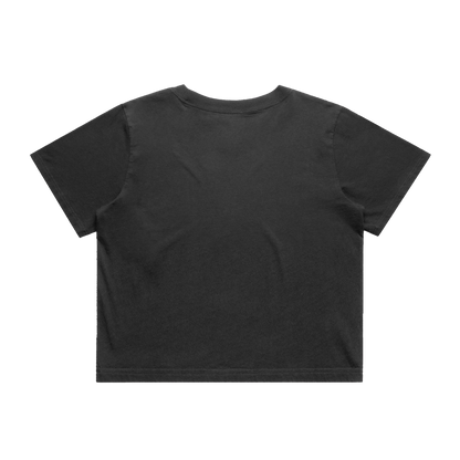 Women's Heavy Faded Crop Tee - Motiv: Front, Christina, H 8 cm