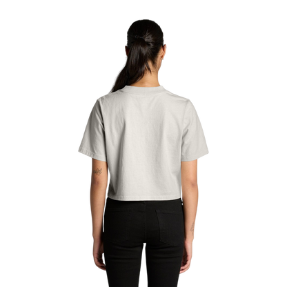 Women's Heavy Faded Crop Tee - Motiv: Front, Christina, H 8 cm