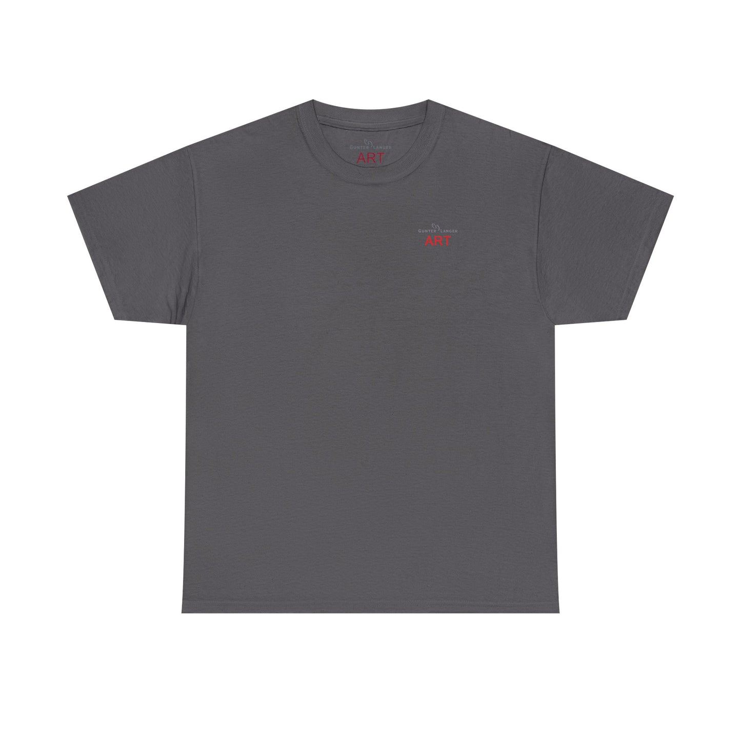 Unisex Heavy Cotton Tee - Motiv: Front Logo & Rückseite Lina, Neck Label
