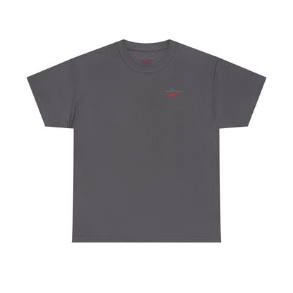 Unisex Heavy Cotton Tee - Motiv: Front Logo & Rückseite Lina, Neck Label