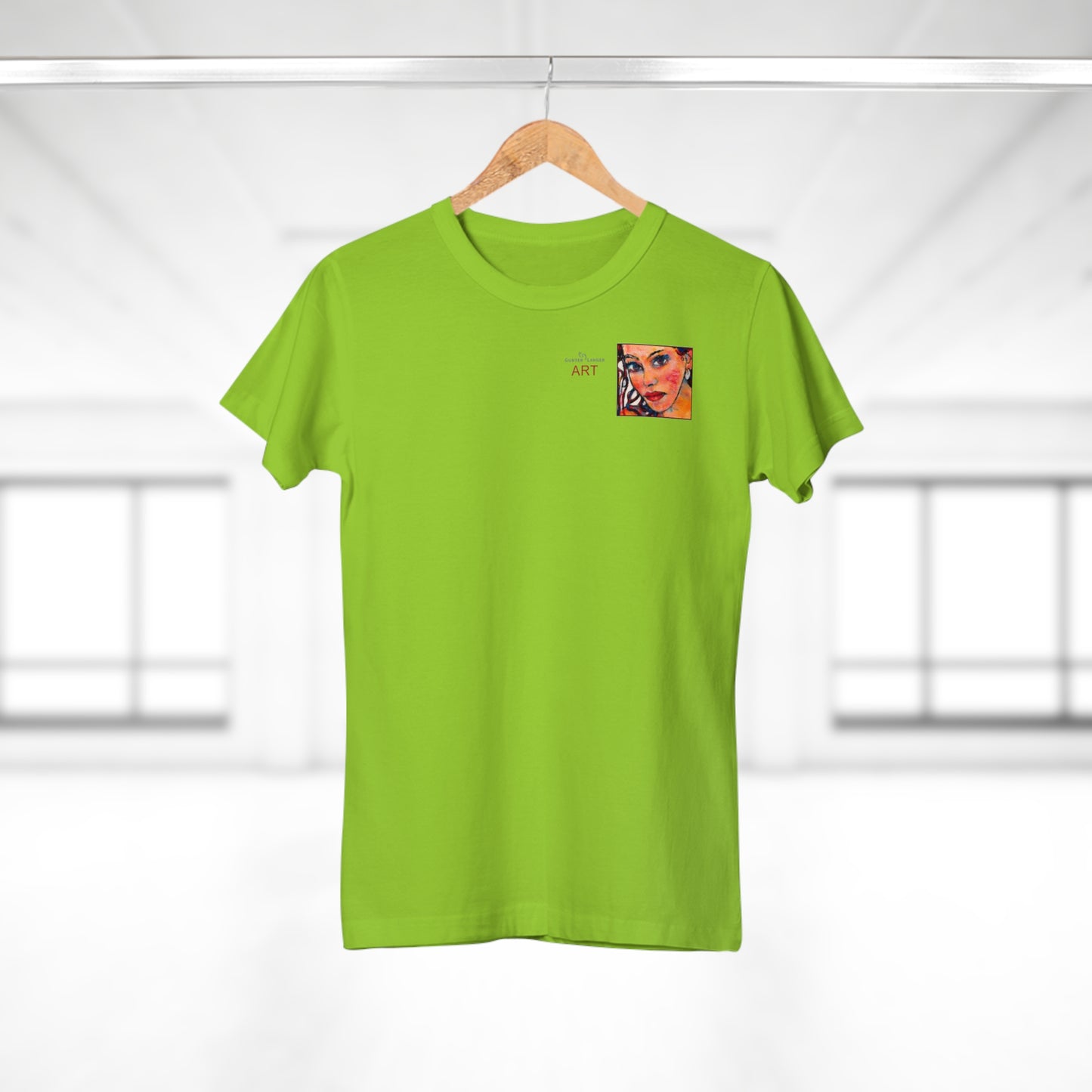 Single Jersey Women's T-shirt - Motiv: Lea, H 7 cm