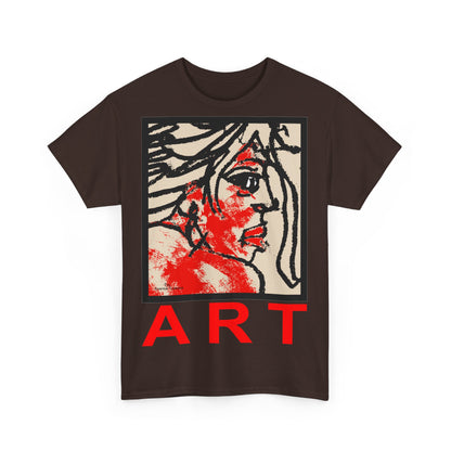 Unisex Heavy Cotton Tee  - Motiv: Front Ria, H 48,5 cm