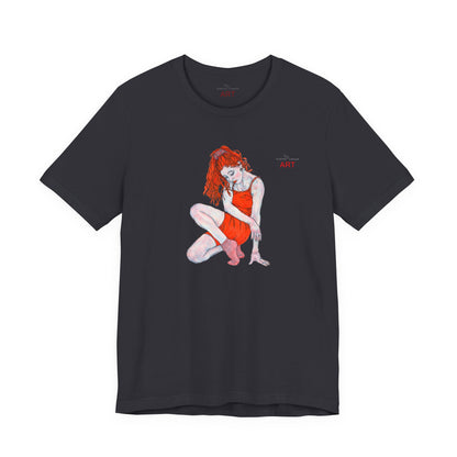 Unisex Jersey Short Sleeve Tee - Motiv: Front Julia, H 25 cm