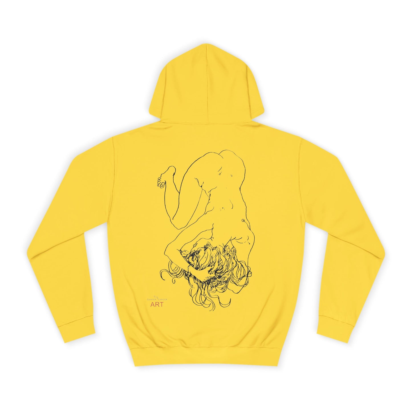 Unisex College Hoodie - Motiv: Rückseite Alisha, H 49 cm